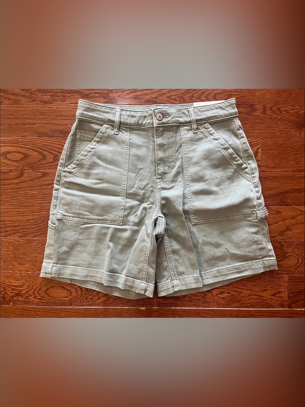 American Eagle Outfitters Olive Utility Bermuda Shorts